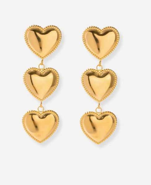 Triple Love Earrings